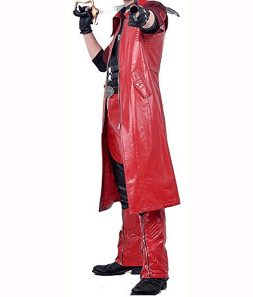Mens Devil May Cry Red Dmc Dante Leather Coat A Jackets