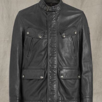 Denesmere Black Leather Jacket