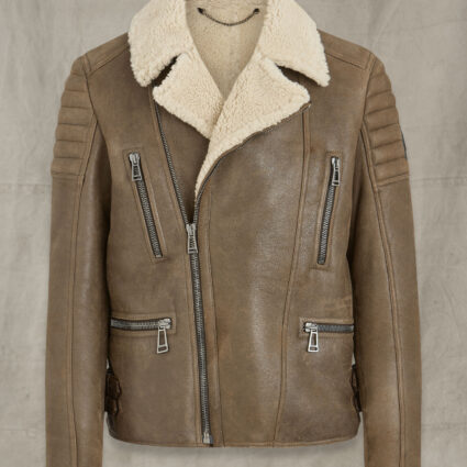 Fraser Chocolate Brown Shearling Jacket
