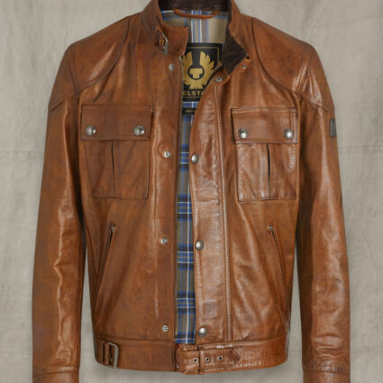Gangster 2.0 Cognac Leather Jacket