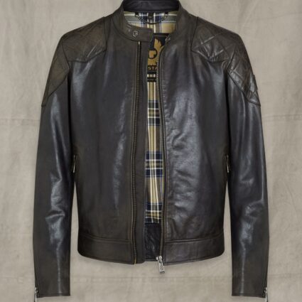 Outlaw Black Leather Jacket