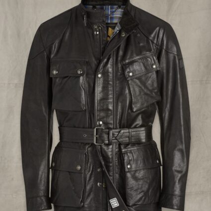 Trialmaster Panther 2.0 Black Leather Jacket