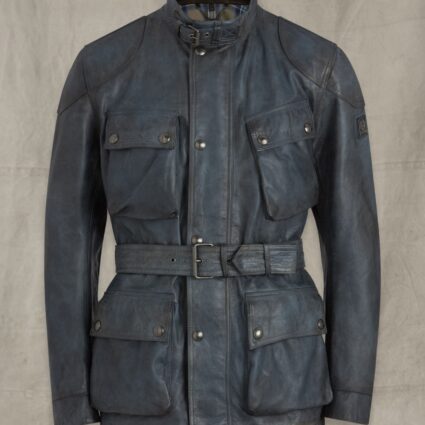 Trialmaster Panther 2.0 Bluebrown Leather Jacket