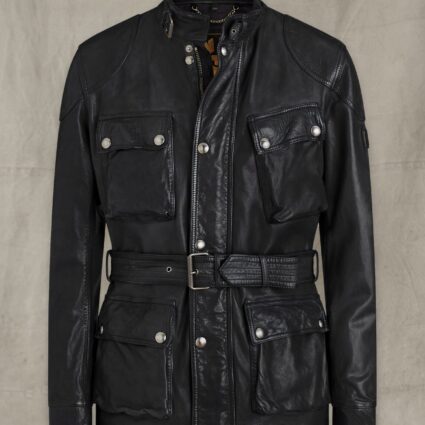 Trialmaster Panther Lambskin Leather Jacket