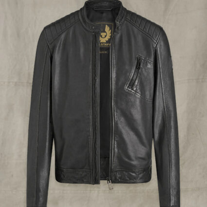 V Racer 2.0 Black Leather Jacket