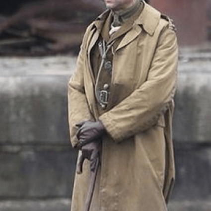 1917 Movie Mark Strong Brown Trench Coat