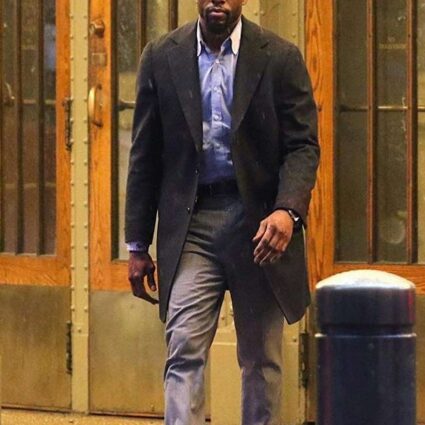 21 Bridges Chadwick Boseman Black Coat