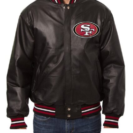 49ers Black San Francisco Leather Jacket