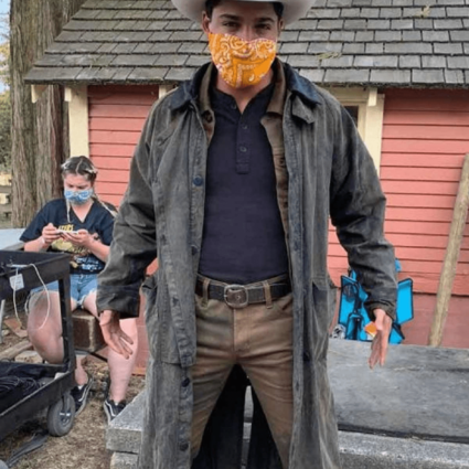 Jackson Stone A Cinderella Story Starstruck 2021 Michael Evans Behling Leather Coat