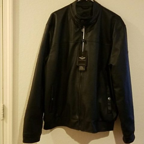 Mens Italy Black Luxury Leather Jacket