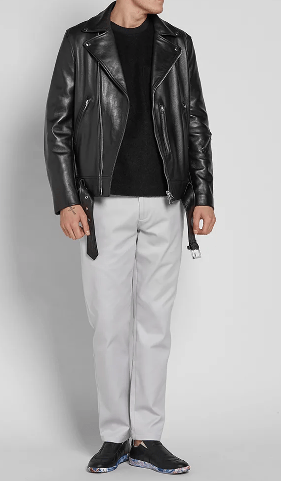 Mens Acne Studios Sale Leather Jacket - A2 Jackets