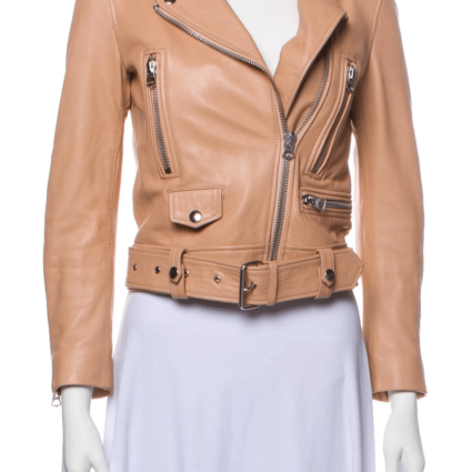 Acne Studios Womens Biker Leather Jacket