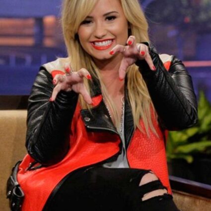 Acne Studios Demi Lovato Motorcycle Leather Jacket