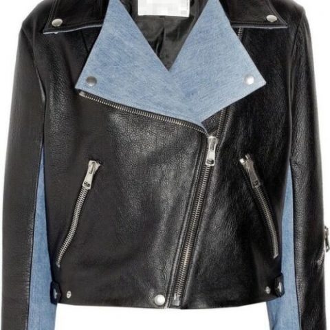 Acne Studios Rita Denim Leather Jacket