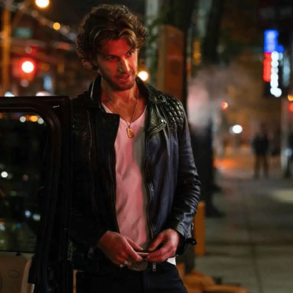 Mens Adam Demos Sex/Life 2021 Brad Simon Leather Jacket