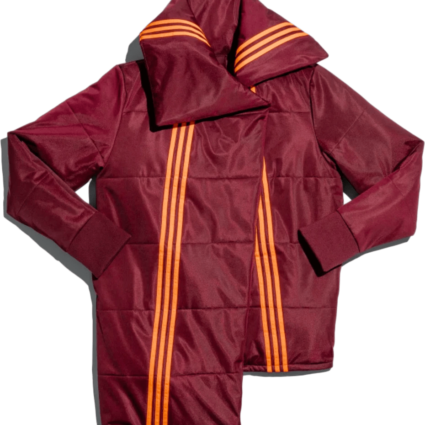 Adidas Ivy Park Asymmetrical Maroon Jacket