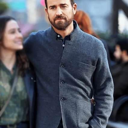 Adrian False Positive Justin Theroux Grey Wool Blazer