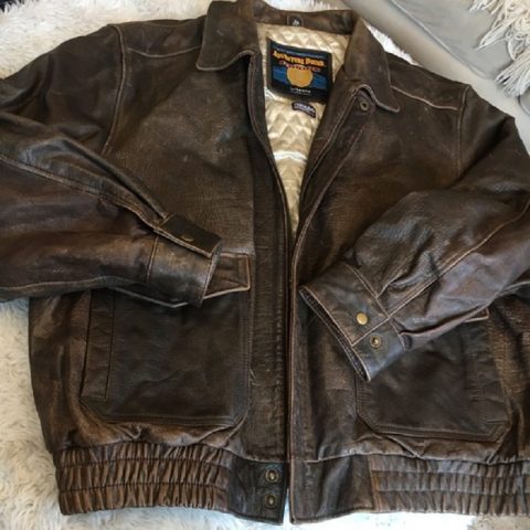Adventure Bound Wilson Brown Bomber Leather Jacket