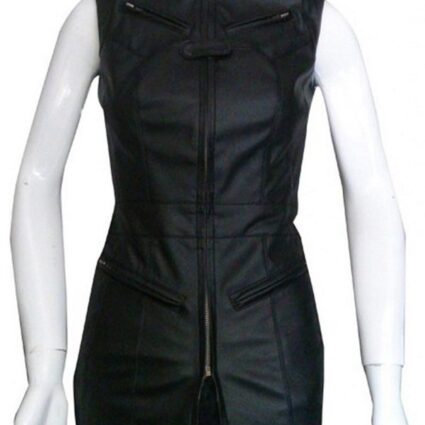 Agents Of Shield Riley Go Black Leather Vest