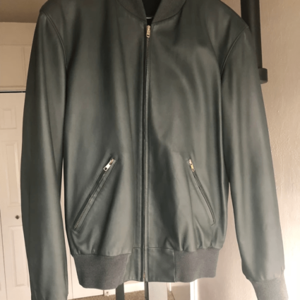 Mens Agnes B. Leather Jacket