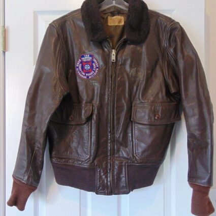 Mens Infamous 82 Airborne Leather Jacket