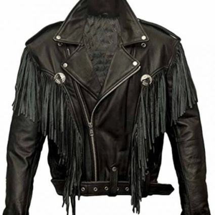 Alba Flores Money Heist TV Series Nairobi Fringe Biker Leather Jacket