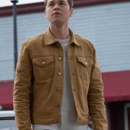 Alexander Calvert Supernatural Ssn 15 Jack Brown Denim Jacket