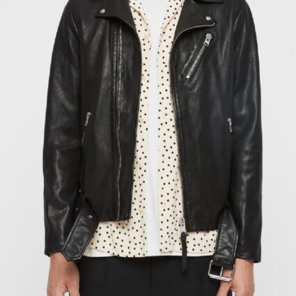 Mens Fashion All Saints Leather Jacket