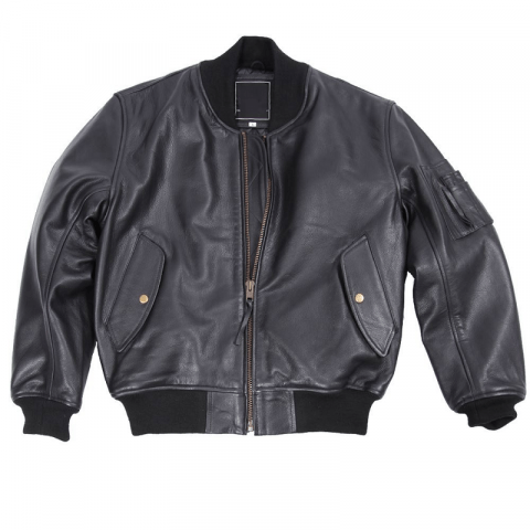 Mens Alpha Industries Ma-1 Leather Jacket