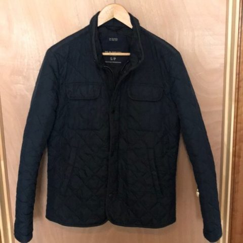 American Eagle Blue Quilted Jacket
