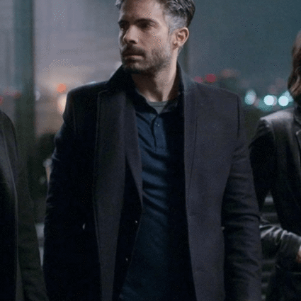 Dávila Andrés Carranza TV Series Monarca Black Trench Coat