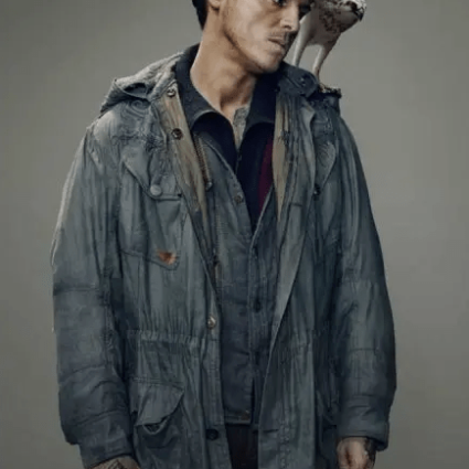Andrew Scott TV Series His Dark Material S02 John Parry Hooded Leather Jacket