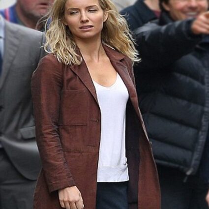 Annabelle Wallis The Mummy Jenny Halsey Coat