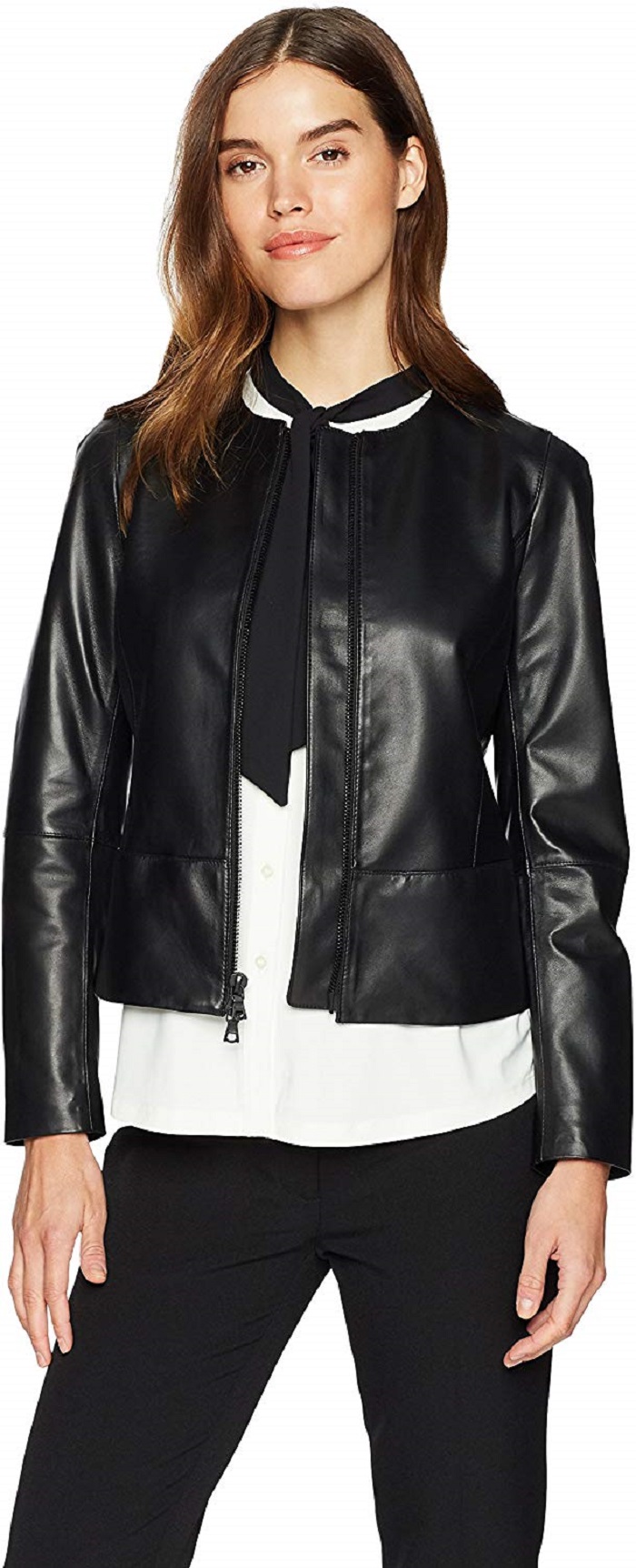 anne klein leather jacket