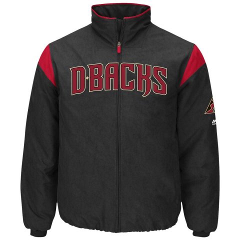 Arizona Diamondbacks Majestic Black On-Field Therma Base Thermal Jacket
