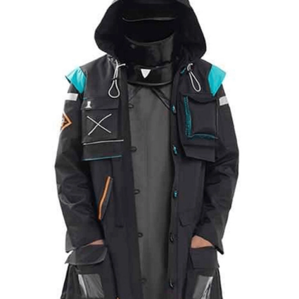 Arknights Doctor Black Cotton Coat With Hood