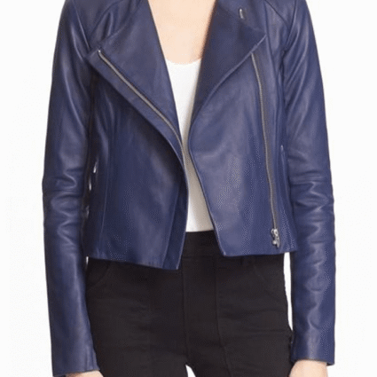 Arrow Felicity Smoak Blue Leather Jacket