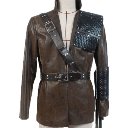 Arrow Malcolm Merlyn Brown Leather Coat