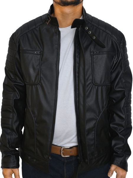 Malcolm Merlyn Arrow Black Leather Jacket - A2 Jackets