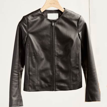 Artizia Jett Minimalist Leather Jacket