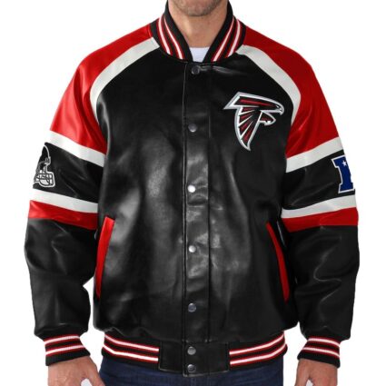 Atlanta Falcons Sports Leather Jacket