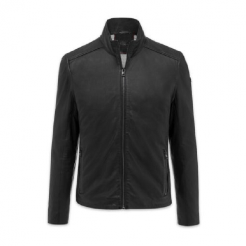 Mens Audi Black Leather Jacket