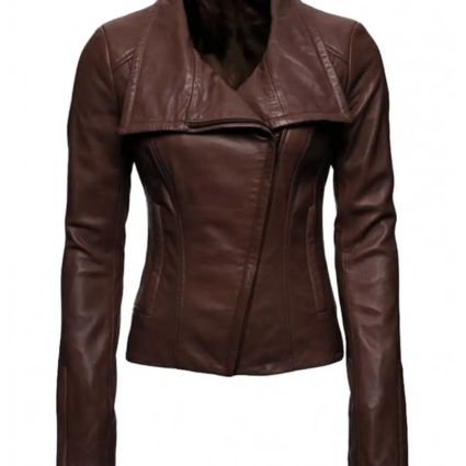Womens Audrey Marie Anderson Arrow Lyla Michaels Leather Jacket