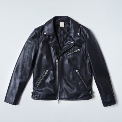 BLDWN KTHO Black Double Rider Leather Jacket