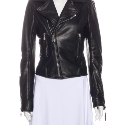 Womens Balenciaga Biker Leather Jacket