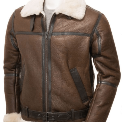 Herbert M. Sobel Band Of Brothers Shearling Leather Jacket