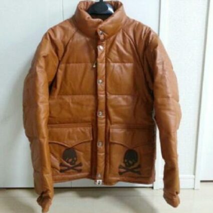 Mens Bape Mastermind Classic Leather Jacket