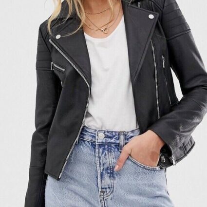 Barney’s Originals Biker Leather Jacket