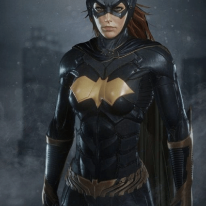 The Batman Arkham Batgirl Knight Black Leather Jacket