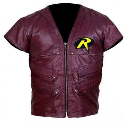 Batman Arkham City Robin Cosplay Leather Vest